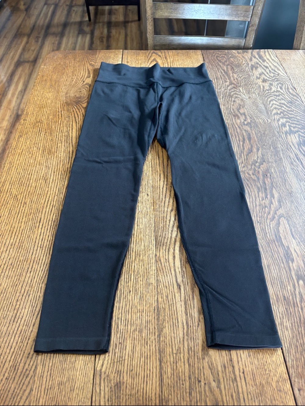 DSG Black Ribbed Leggings - Picture 4 of 6